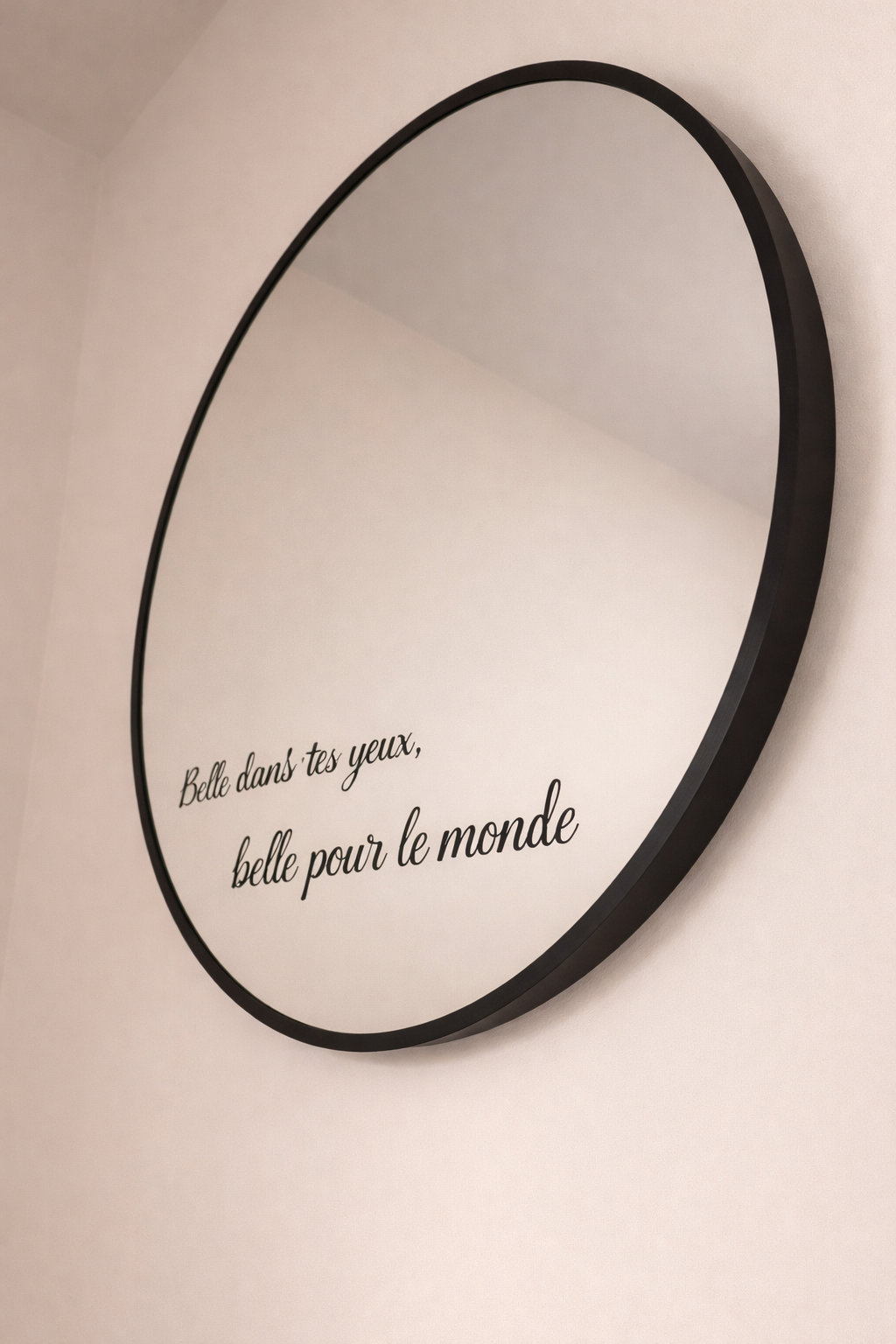Miroir personnalisé 50 cm – Cadeau unique pour maman ❤️