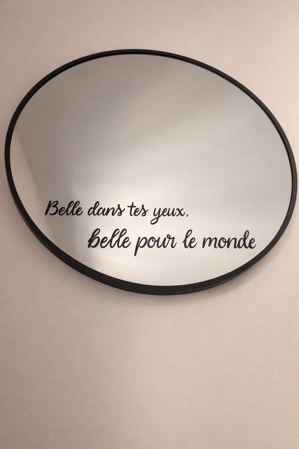Miroir personnalisé 50 cm – Cadeau unique pour maman ❤️