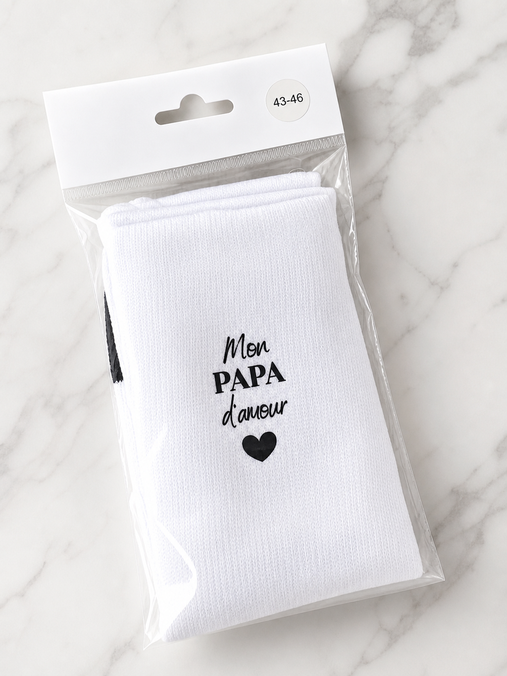 Chaussettes personnalisées Fête des Pères – Cadeau original pour Papa