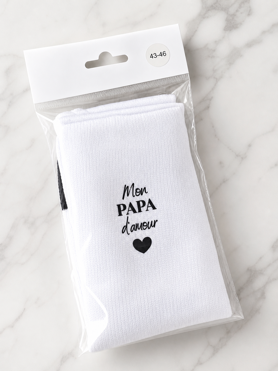Chaussettes personnalisées Fête des Pères – Cadeau original pour Papa