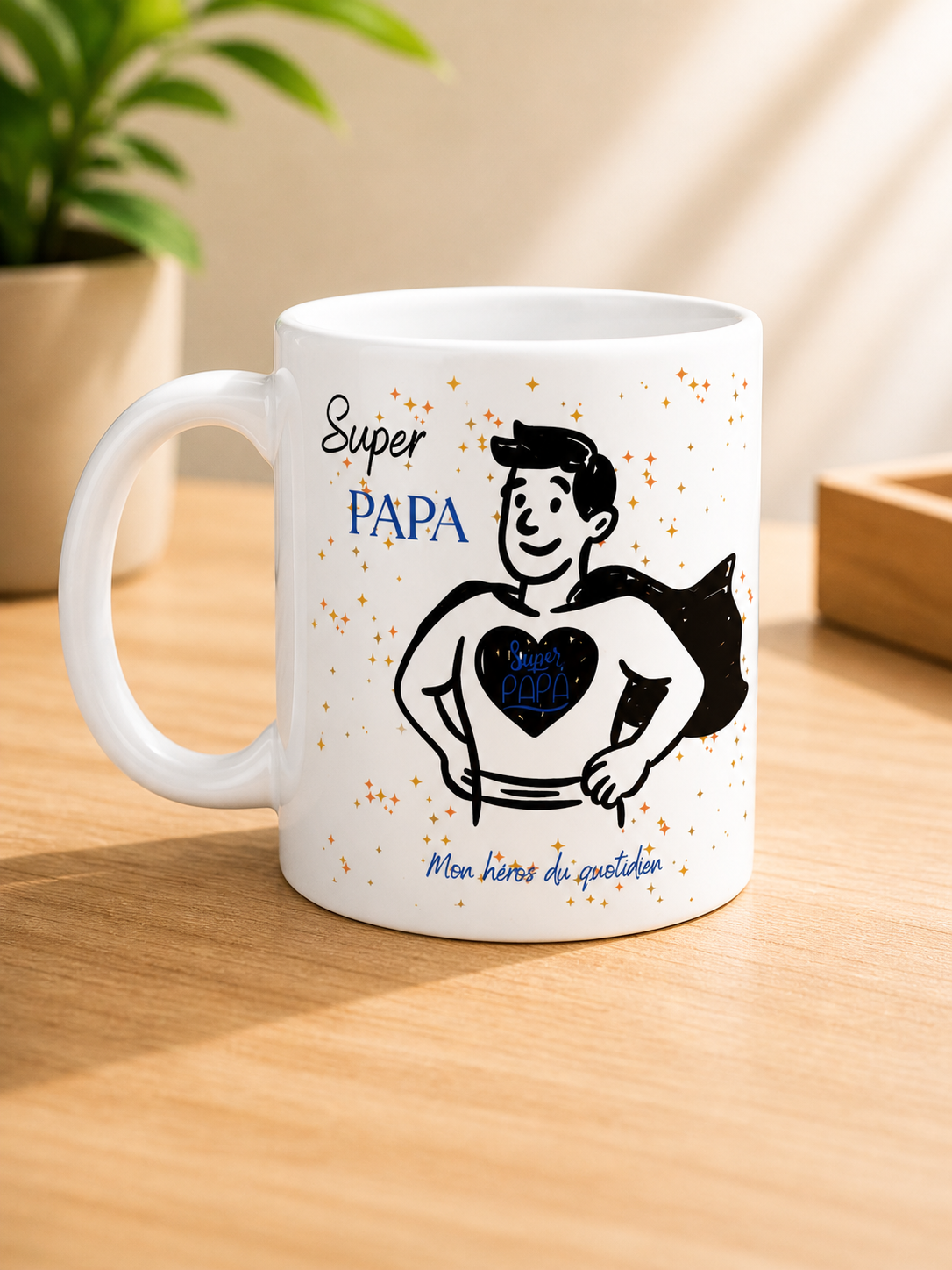 👉 Mug Fête des Pères Personnalisé – Cadeau Papa Original | Tasse Papa