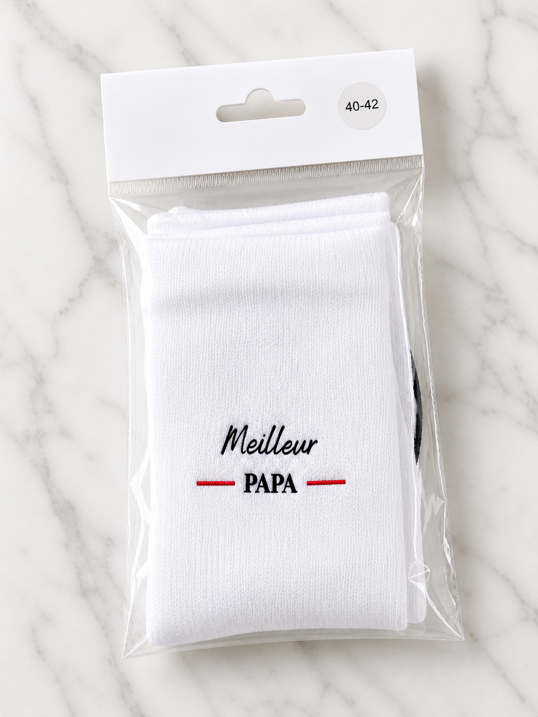 Chaussettes personnalisées Fête des Pères – Cadeau original pour Papa