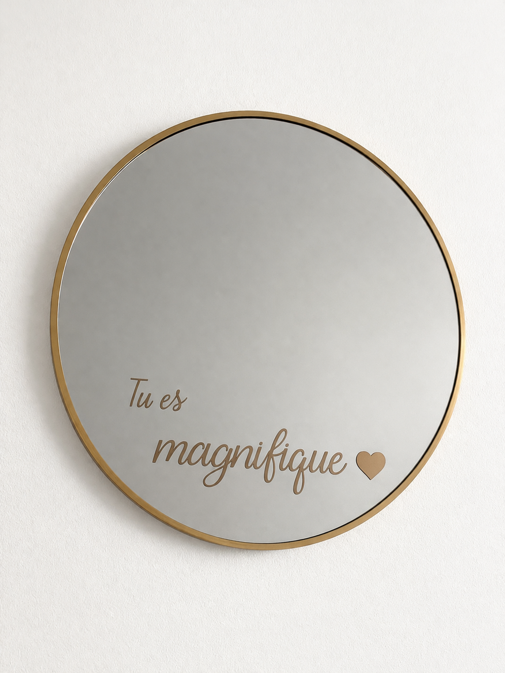 Miroir personnalisé 50 cm – Cadeau unique pour maman ❤️