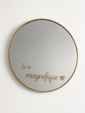 Miroir personnalisé 50 cm – Cadeau unique pour maman ❤️