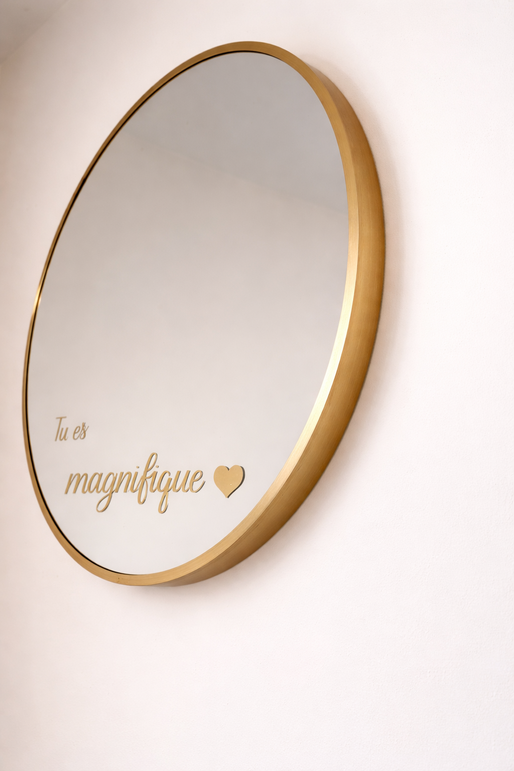 Miroir personnalisé 50 cm – Cadeau unique pour maman ❤️