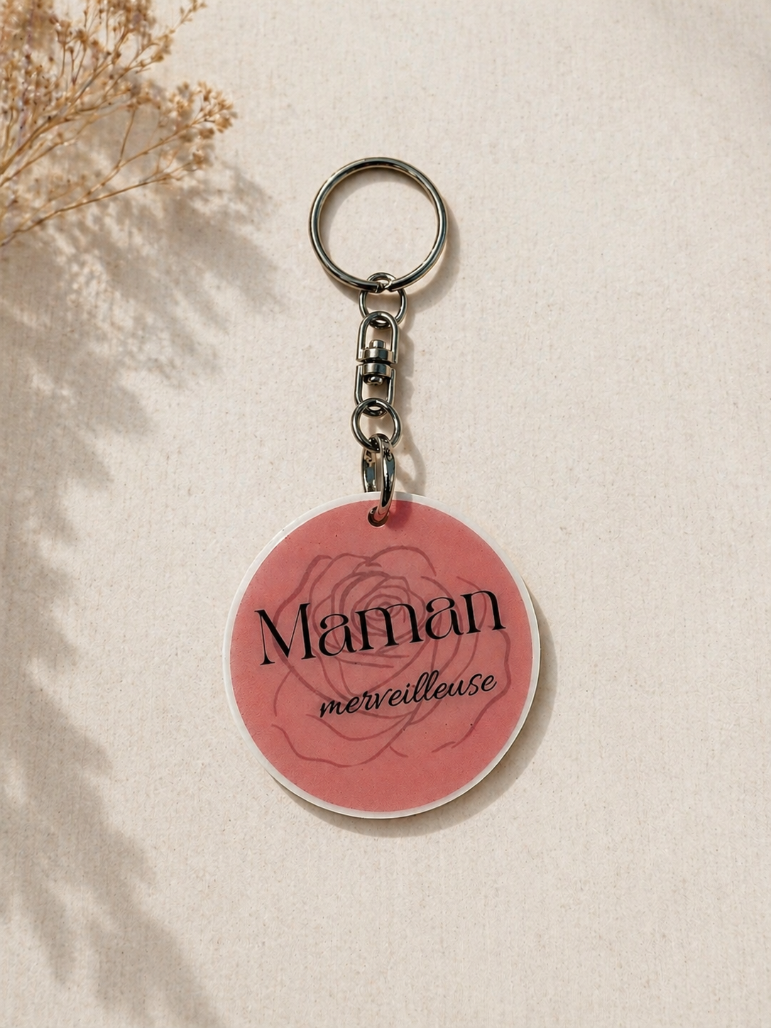 Porte-clé personnalisé – Spécial Fête des Mères ❤️