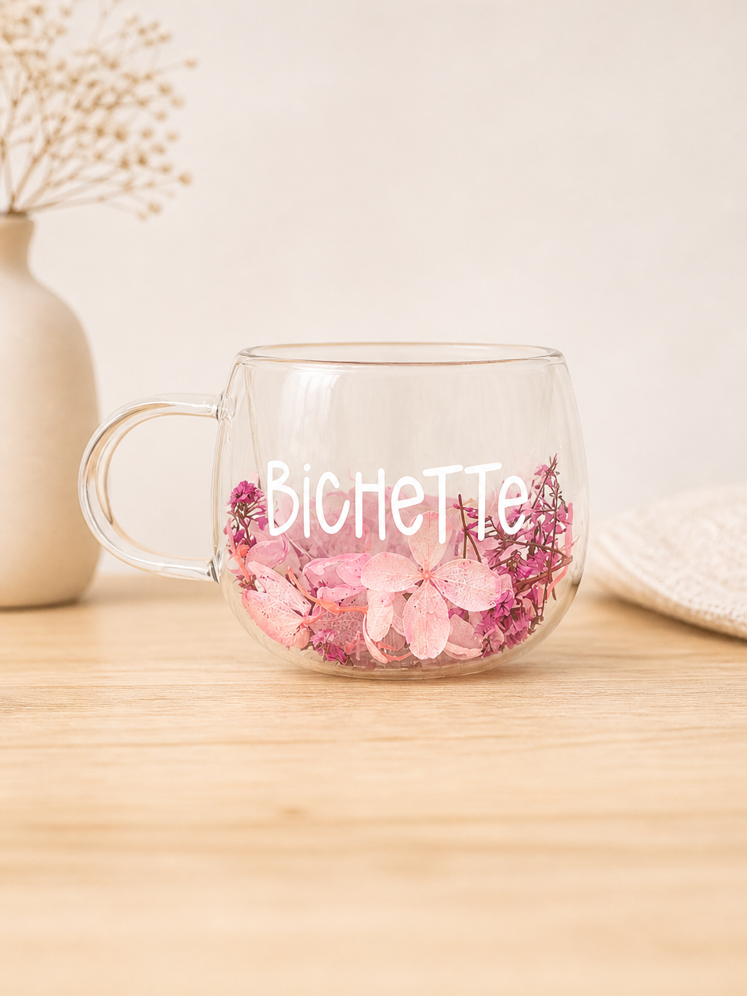 Tasse fleurie personnalisée – Cadeau original et plein d’émotion 💐