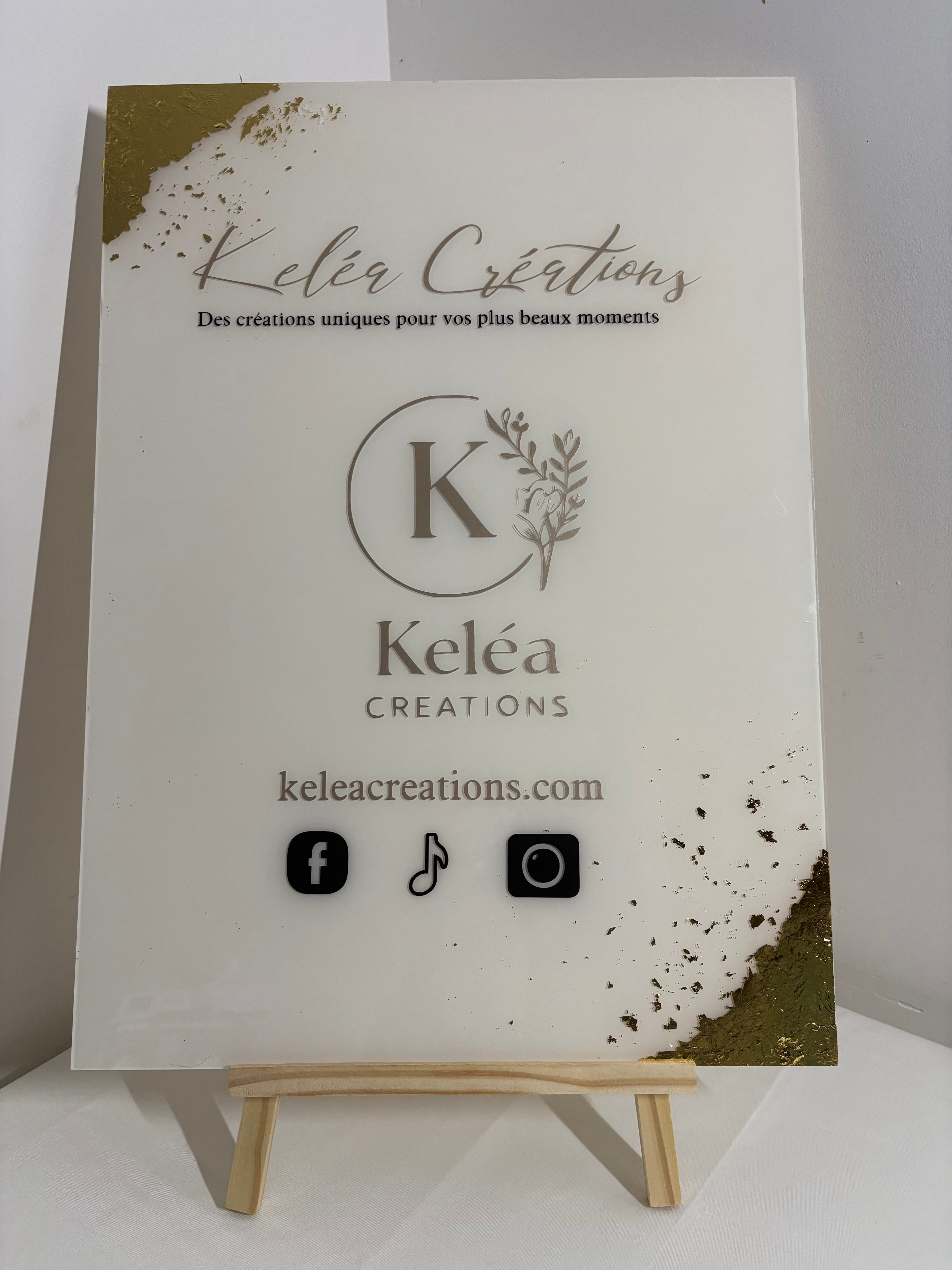 Panneau de bienvenue personnalisé – création artisanale